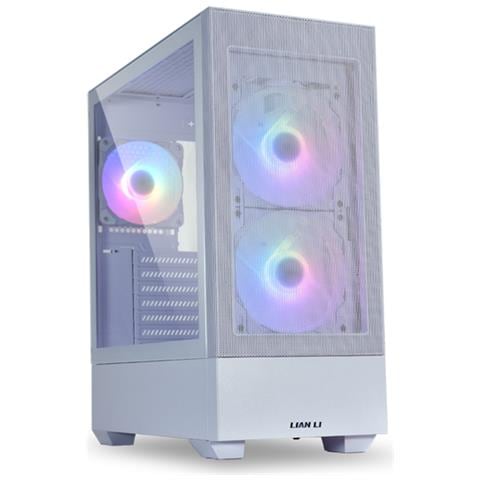 Case LANCOOL 205 Mesh C Midi Tower ATX, micro ATX, Mini-ITX 3 Porte USB 3.2 Colore Bianco (Finestrato) - Foto 1