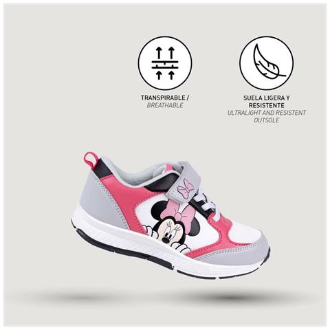 Scarpe Sportive Per Bambini Grigio Rosa 26 - Foto 7