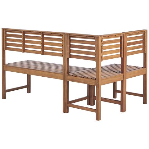 Set Di Panchine Da Balcone In Legno Di Acacia Treia - Foto 2