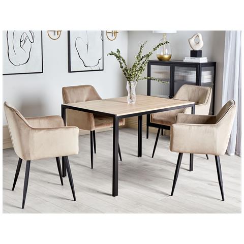Tavolo Da Pranzo Newfield Marrone Chiaro 120 Cm 80 Cm - Foto 1