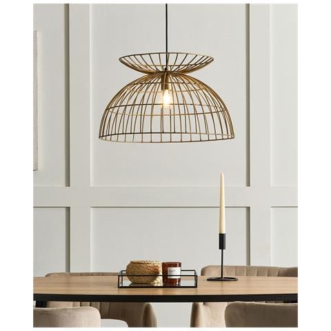 Lampadario Mahanadi Metallo Ottone - Foto 8