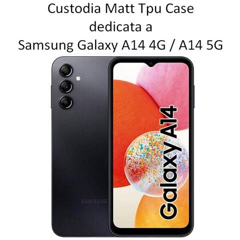 Custodia Tpu Silicone Cover Case Per Samsung Galaxy A14 4g - 5g Black - Foto 2