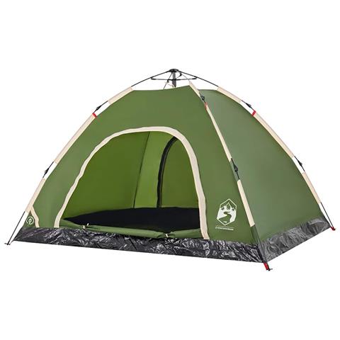 Tenda Da Campeggio 4 Persone Verde A Rilascio Rapido - Foto 2