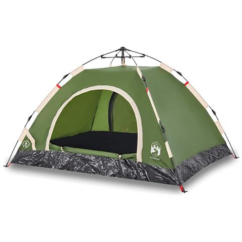Tenda Da Campeggio 4 Persone Verde A Rilascio Rapido - Foto 1