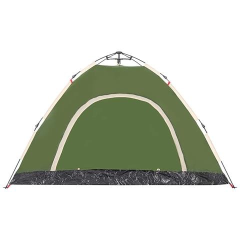 Tenda Da Campeggio 4 Persone Verde A Rilascio Rapido - Foto 10