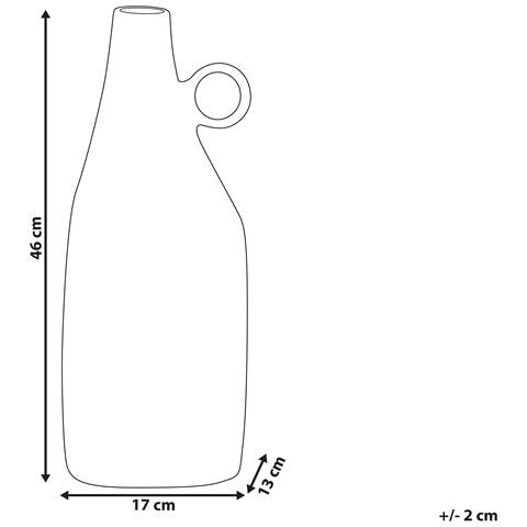 Vaso Decorativo Sambhar Metallo 46 Cm Ottone - Foto 2