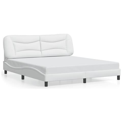 Giroletto Con Luce Led Bianco 180x200 Cm In Similpelle - Foto 8