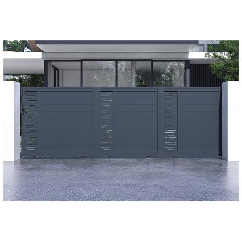 Cancello Scorrevole 5m Arlberg H. 160 Grigio Alluminio - Foto 8