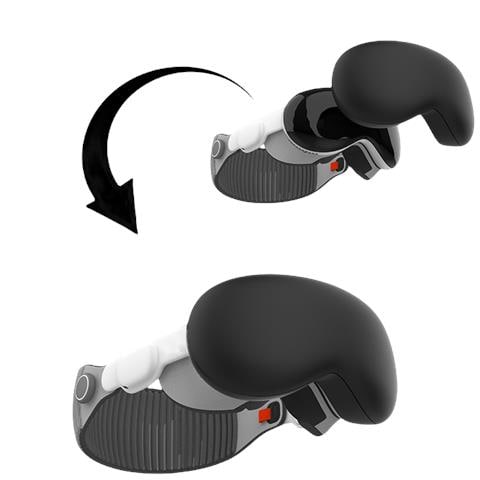 Custodia Protettiva In Silicone Per Apple Vision Pro Black - Foto 4