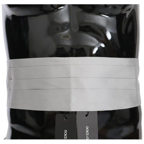 Cintura Da Uomo Grigia. Fascia Da Smoking In Seta 100%. - It48 - M - Foto 1