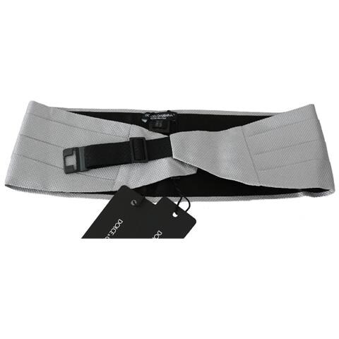 Cintura Da Uomo Grigia. Fascia Da Smoking In Seta 100%. - It48 - M - Foto 5