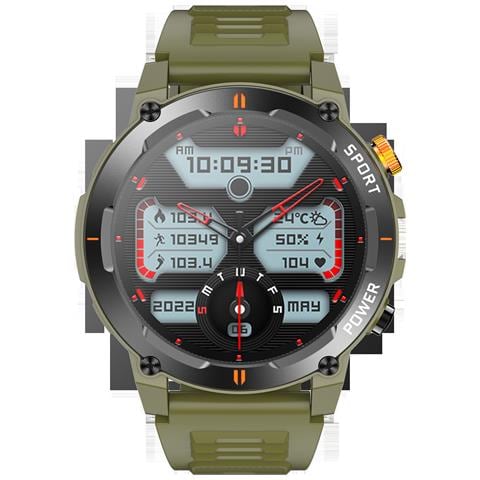 Smartwatch Con Cardiofrequenzimetro E Monitor Della Pressione Sanguigna Green - Foto 1