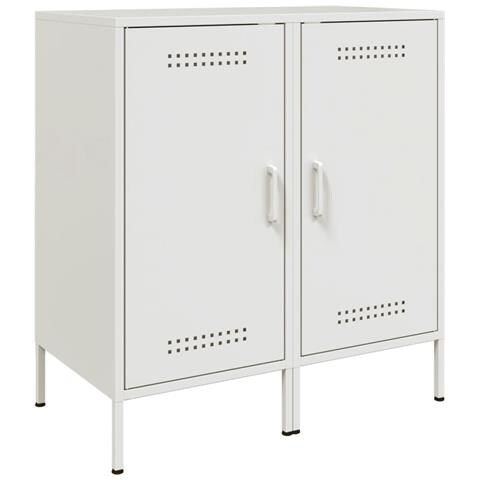 Credenze 2 Pz Bianche 36x39x79 Cm In Acciaio - Foto 2