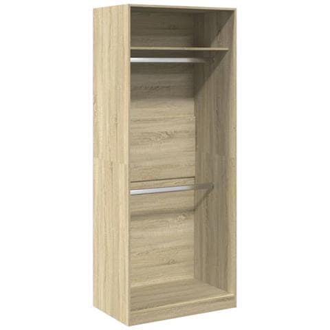 Armadio Rovere Sonoma 80x50x200 Cm In Legno Multistrato - Foto 2