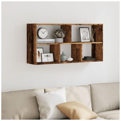 Scaffale A Parete Nero 100x25x50 Cm In Truciolato - Foto 3