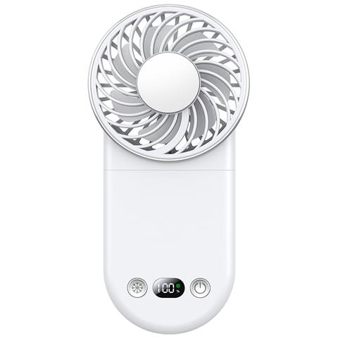 Ventilatore Pieghevole Con Display Digitale Di Raffreddamento - Comfort Portatile White - Foto 1