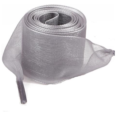 Lacci Per Scarpe In Organza Trasparente - 120 Cm Lightgrey - Foto 3
