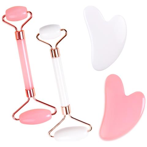 Massaggiatore Per Il Viso E Per Il Corpo, Rullo Per Il Viso Pink - Foto 2