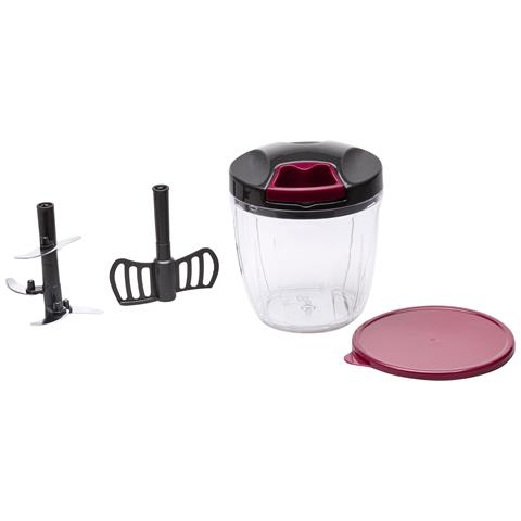 HMAQ4506 affetta / sbuccia alimenti Nero, Rosso, Trasparente - Foto 6