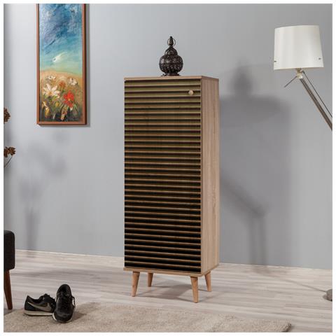 Loya Armadio Per Scarpe In Legno - 8 Spazi Di Stoccaggio - Foto 2