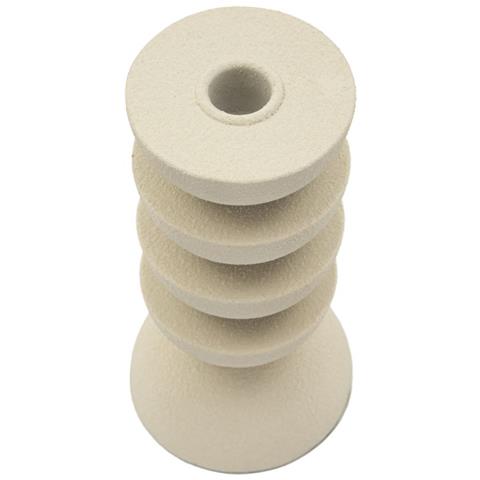 Portacandela Mf740 - Beige - Metallo - 10x10x21 Cm - Foto 2