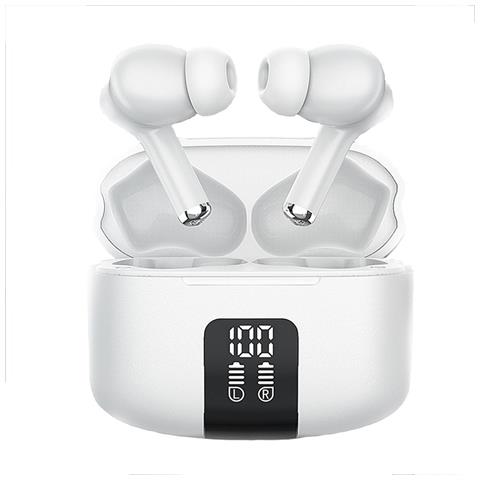 Auricolari Bluetooth M48pro Digitali Bianchi - Cancellazione Del Rumore Enc A Quattro Microfoni White - Foto 1
