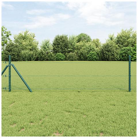 Recinzione Esagonale Verde 0.4x25 m Acciaio - Foto 2