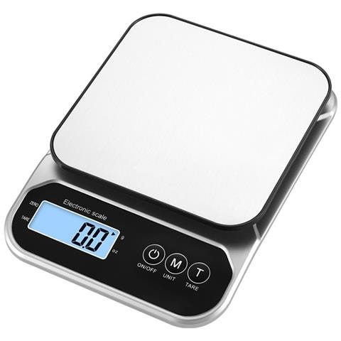 Bilancia Da Cucina Elettronica 3kg / 0.1g Ricaricabile E A Batteria - Argento - Foto 1