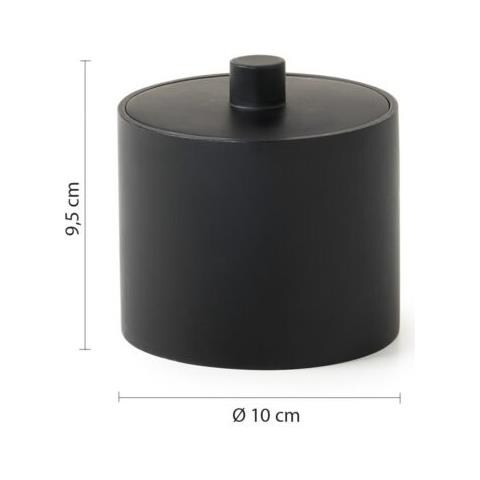 Contenitore D’appoggio In Resina Br03 Serie Brenda Nero - Foto 2