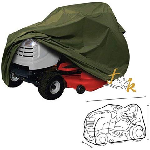 Copertura Per Tosaerba: Tessuto Oxford 210d, Impermeabile E Antipolvere Per Trattorini Green M - Foto 2