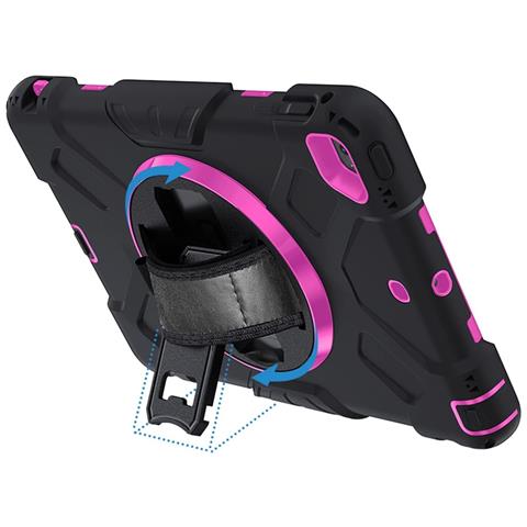 Custodia Per Ipad Mini 5/4 7,9” Armata Con Supporto Girevole Nera - Foto 4