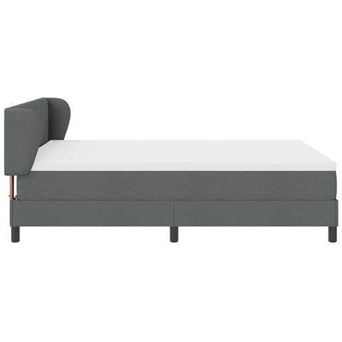 Letto box spring con materasso Grigio scuro 140 x 200 cm - Foto 9