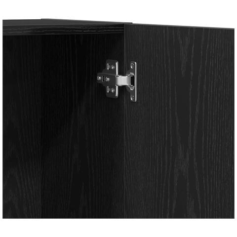 Mobile per Ufficio con porta 2 pcs Rovere nero 60 x 32 x 190 - Foto 9