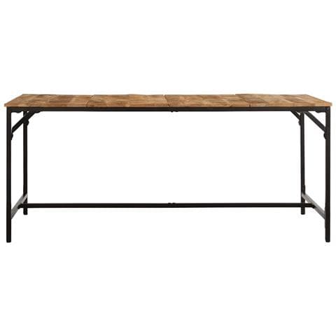 Tavolo da Pranzo 180x90x75 cm in Legno Massello di Mango Grezzo - Foto 2