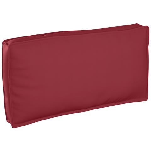 Cuscino per seduta / schienale pallet Rosso Vino 120 x 60 x 12 cm - Foto 1