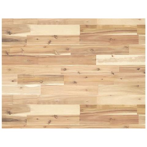 Piano Tavolo Rettangolare 80x60x4cm in Legno Massello di Acacia - Foto 1