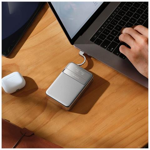 EF-RAPID5000-EU batteria portatile Ioni di Litio 5000 mAh Carica wireless Argento - Foto 11