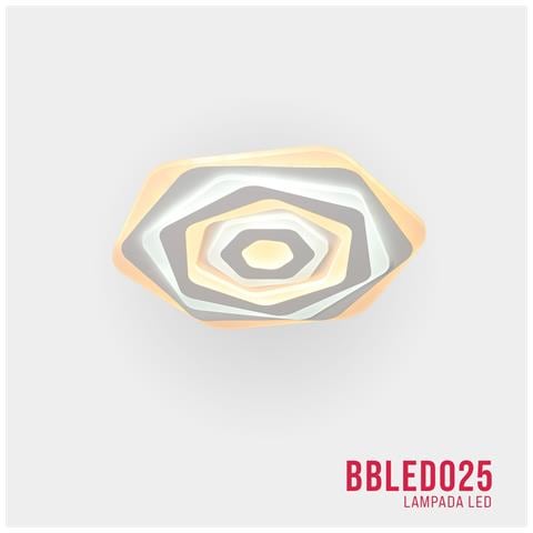 Lampadario Led 85w, Telecomando 2.4g, Luce Regolabile 5900lm Bbled025 - Foto 2
