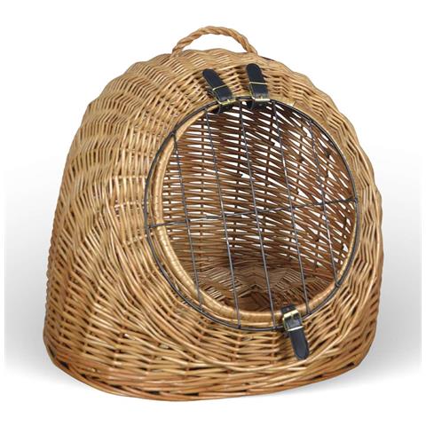 Cuccia Trasportino Cesto In Vimini Borsa Da Viaggio Per Animali - Foto 2