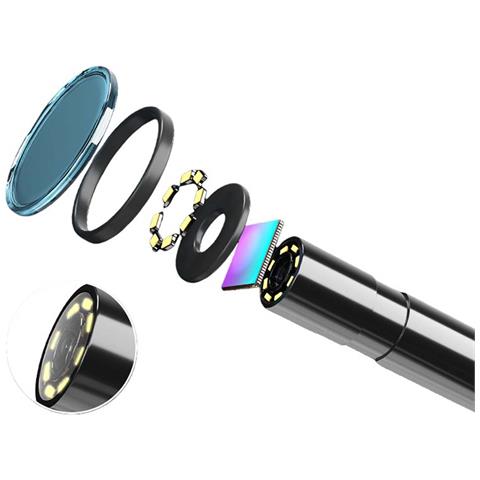 Endoscopio An112 3-in-1 A Lente Singola Con Cavo Flessibile Per Ispezioni Industriali 3.5m - Foto 2