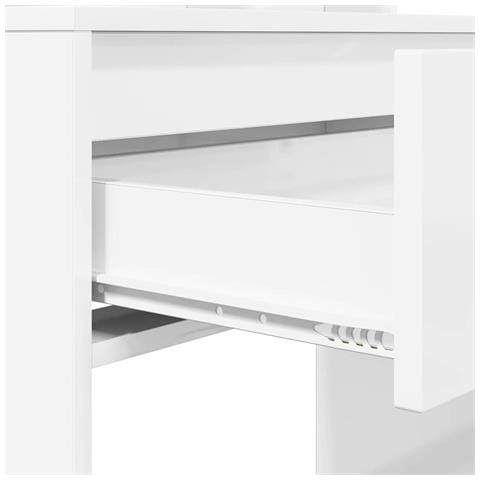 Tavoli da Trucco per Camera da Letto con cassetto Bianco Lucido - Foto 9