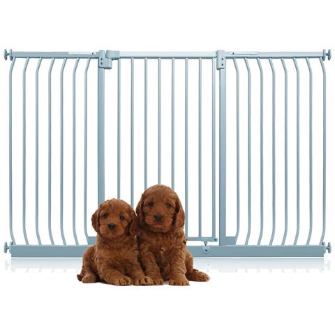 Bettacare Cancelletto Per Cani Elite Extra Alto, 170cm - 179cm, Grigio Opaco, Extra Alto Con 100cm Di Altezza - Foto 1