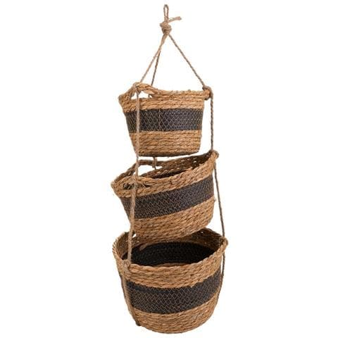 3 Cestini Sospesi Marroni - Foto 1