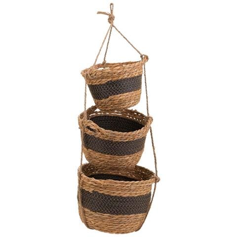 3 Cestini Sospesi Marroni - Foto 2