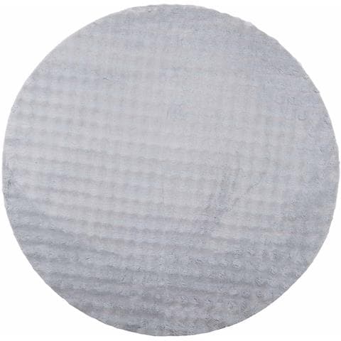 Tappeti per area Rotondo HUARTE Grigio Ø 160 CM Poliestere - Foto 1