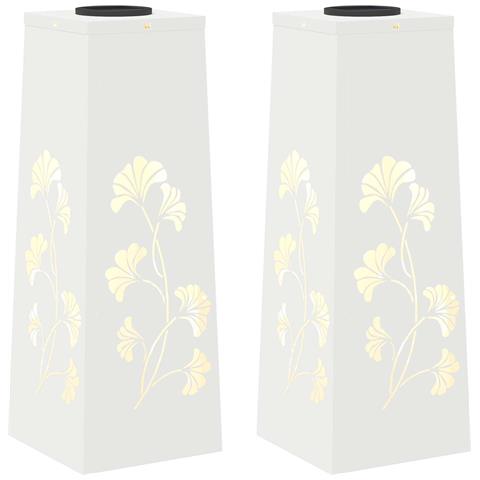 Faro LED solare per sentieri 2 pcs Bianco - Foto 1