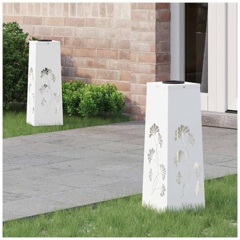 Faro LED solare per sentieri 2 pcs Bianco - Foto 2