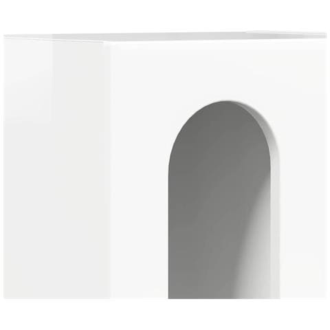 Comodino 2 pcs Bianco Lucido 40 x 35 x 50 cm Legno multistrato - Foto 9