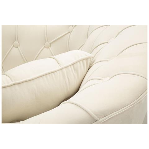Poltrona Budapest Con Cuscino In Ferro E Tessuto Crema 88x83x91 Cm - Foto 8
