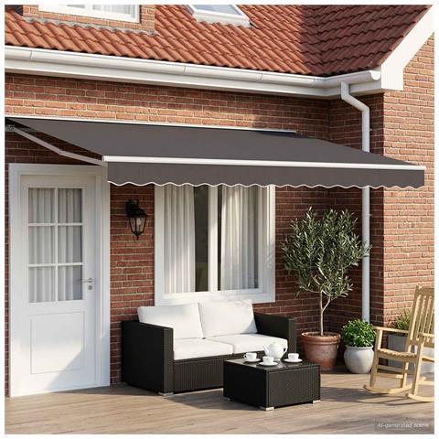 Tenda retrattile manuale Antracite 5 x 3 m - Foto 2